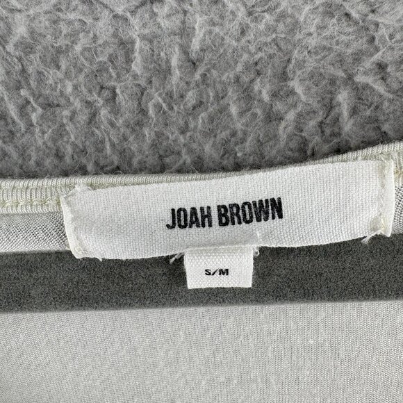 Joah Brown Stretch Modal Long Sleeve Crop Top | S/M | Made in USA - Picture 6 of 8